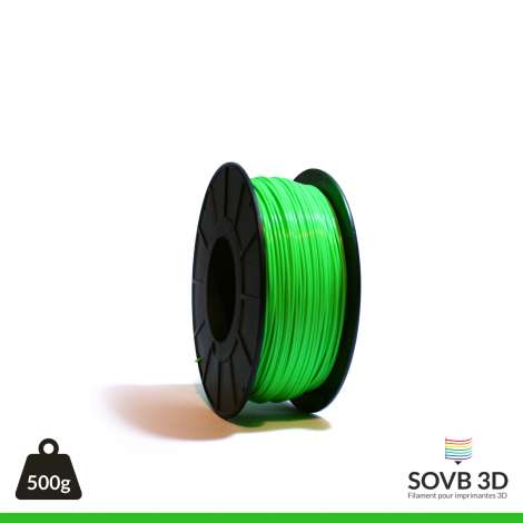 Fil PLA Vert Fluo 1.75mm 500g