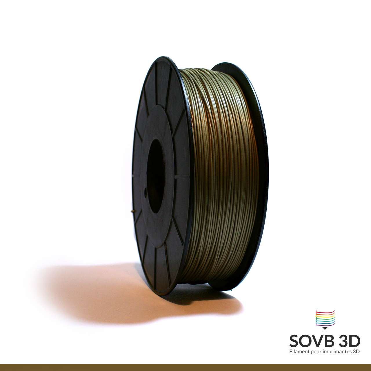 Filament 3D PLA Bronze 1.75mm 1Kg - SOVB 3D