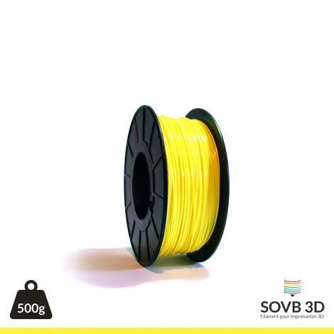 Fil PLA Jaune 1.75mm 500g