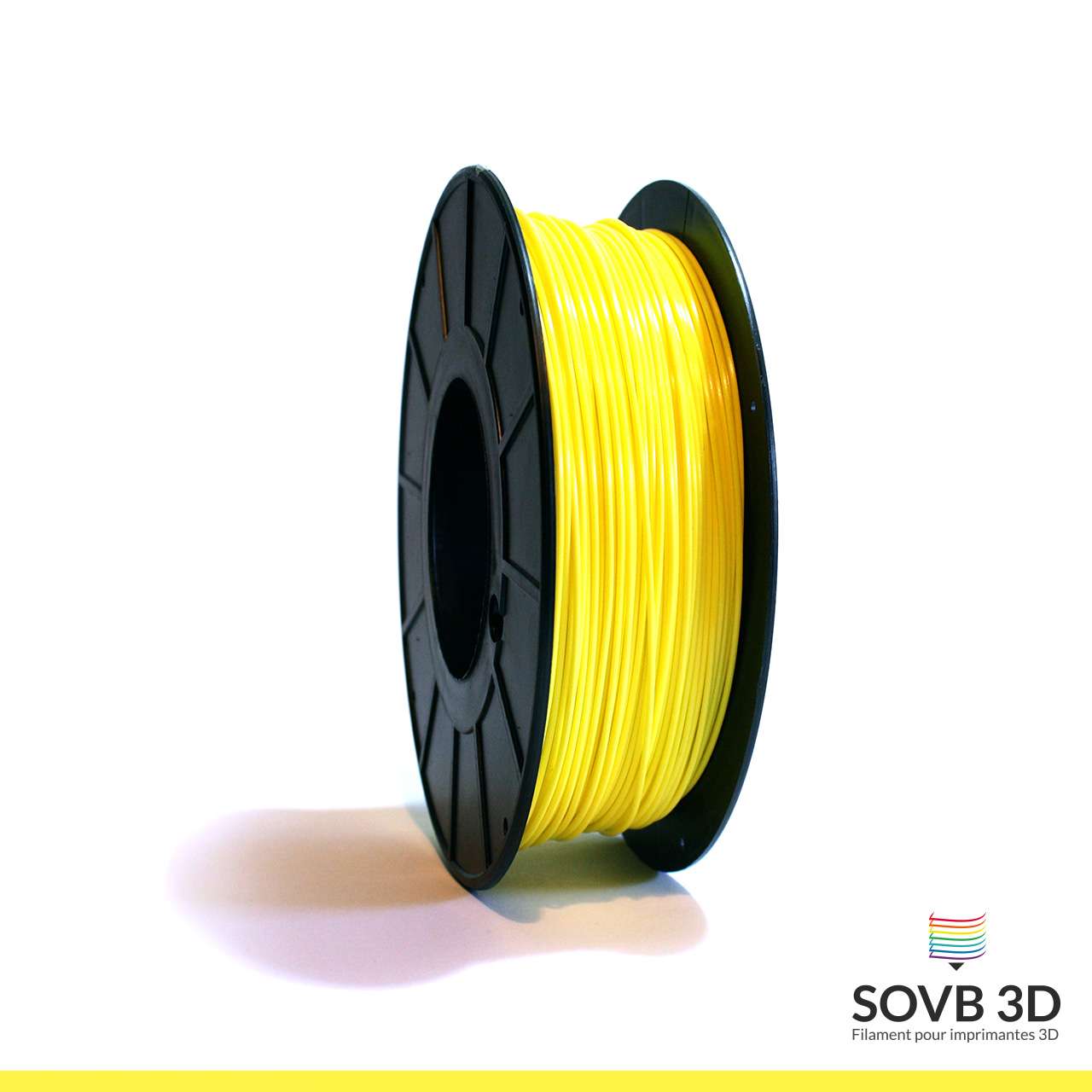 Filament 3D PLA Jaune 1.75mm 1Kg - SOVB 3D