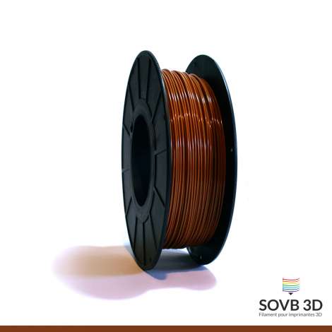 Filament 3D PLA Marron foncé 1.75mm 1Kg - SOVB 3D