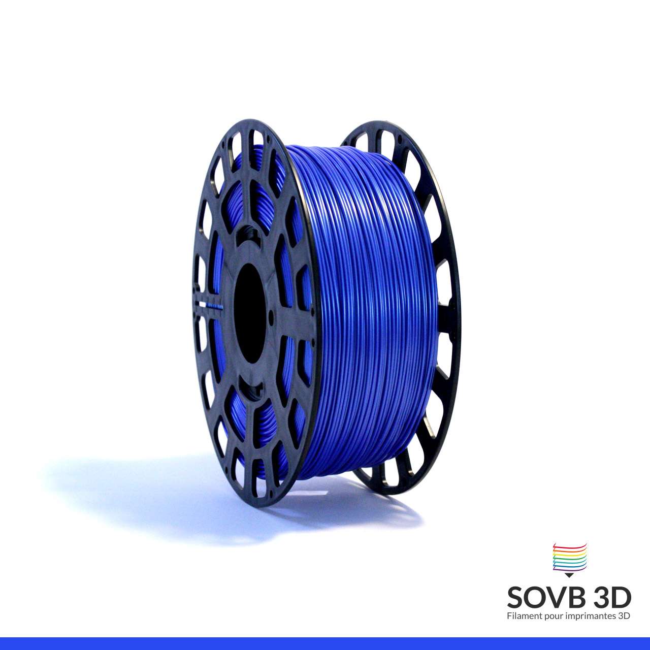 Filament 3D PLA Bleu Nacré Alumine 1.75mm 1Kg - SOVB 3D