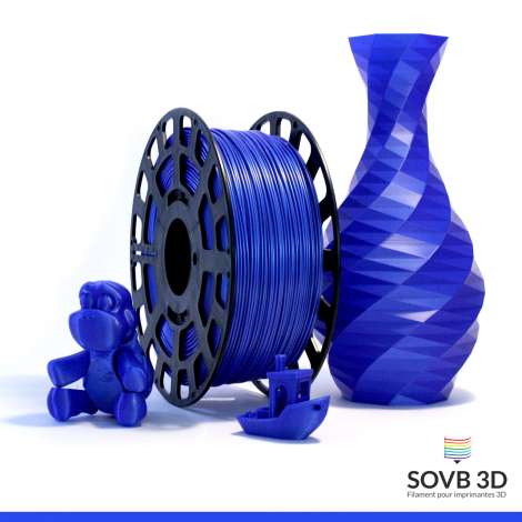 Filament 3D PLA Bleu Nacré 1.75mm 1Kg - SOVB 3D