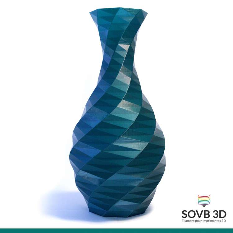 Filament 3D PLA Gris argent 1.75mm 1Kg - SOVB 3D