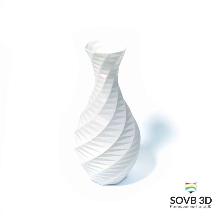 Filament 3D PLA Blanc 1.75mm 10Kg - SOVB 3D