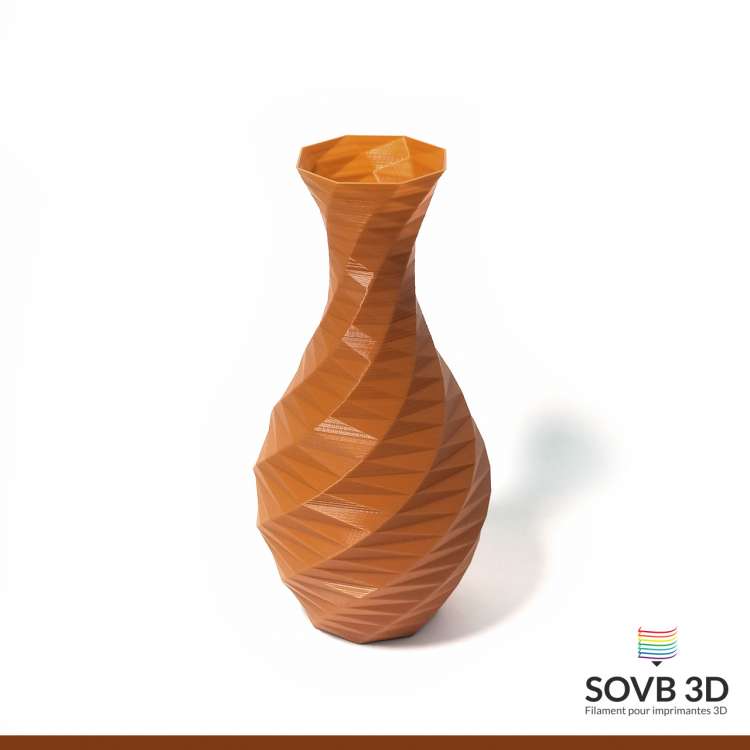 Filament 3D PLA Marron foncé 1.75mm 500g - SOVB 3D