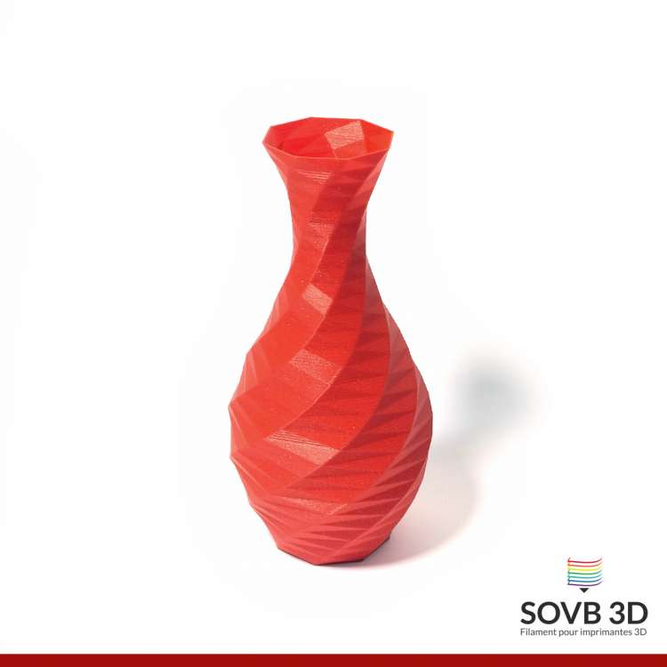 Filament 3D PLA Rouge alumine 1.75mm 500g - SOVB 3D