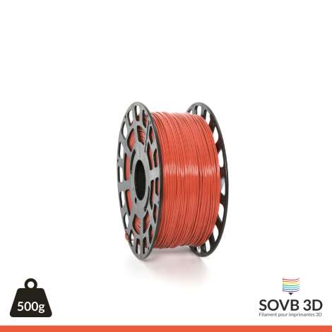 Fil PLA Rouge terracotta pastel 1.75mm 500g